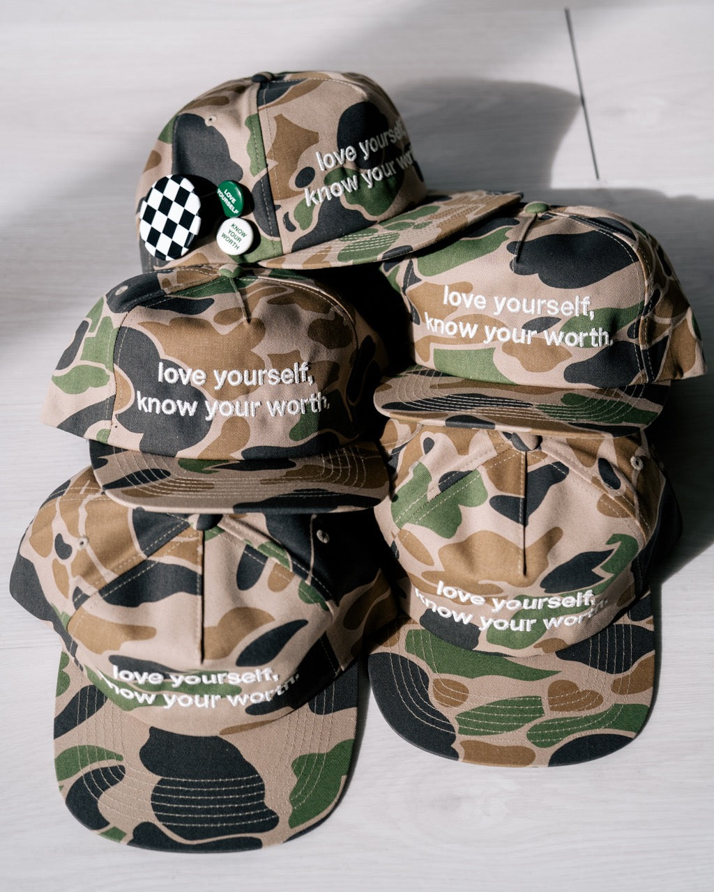 LYKYW 5 Panel Hat Duck Camo