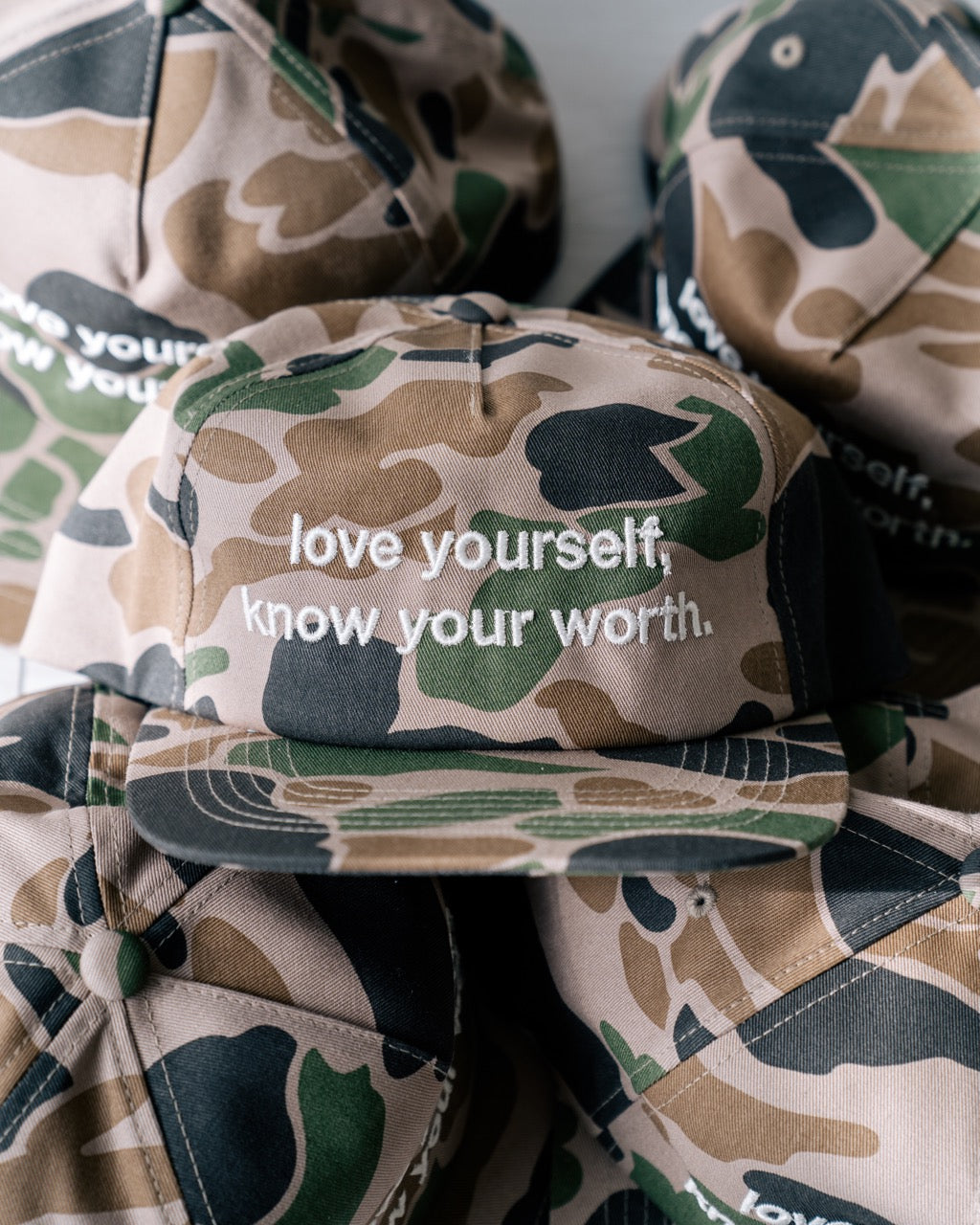 LYKYW 5 Panel Hat Duck Camo