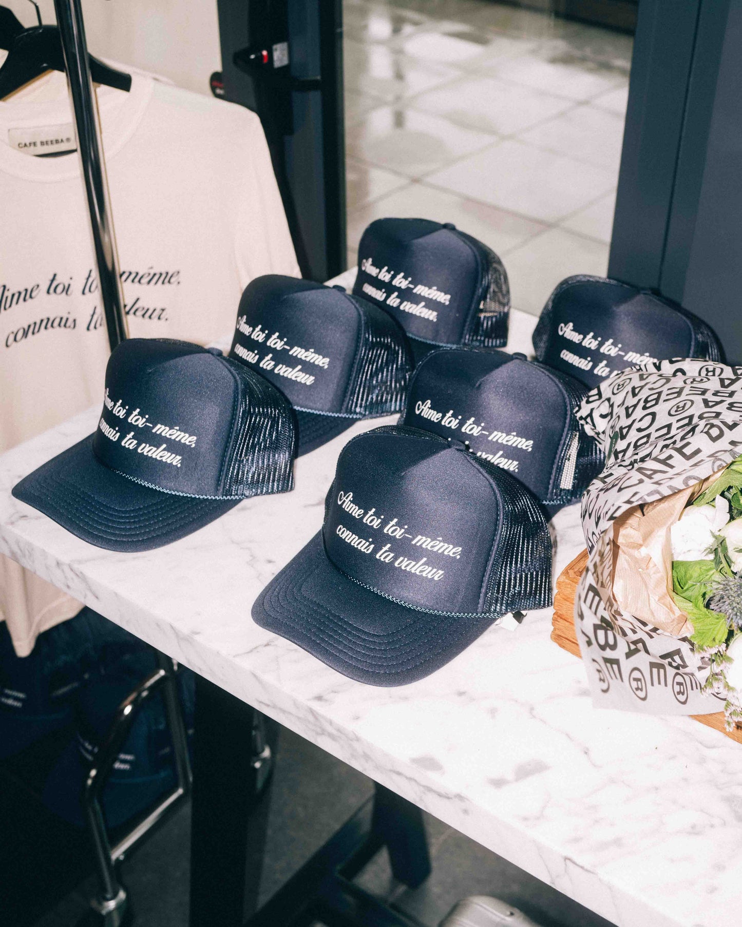 Paris Pop-Up Hat Navy
