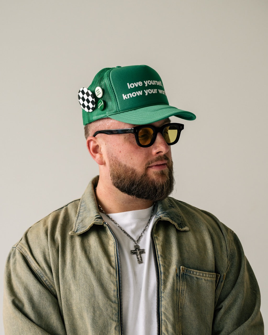 LYKYW Green Trucker Hat
