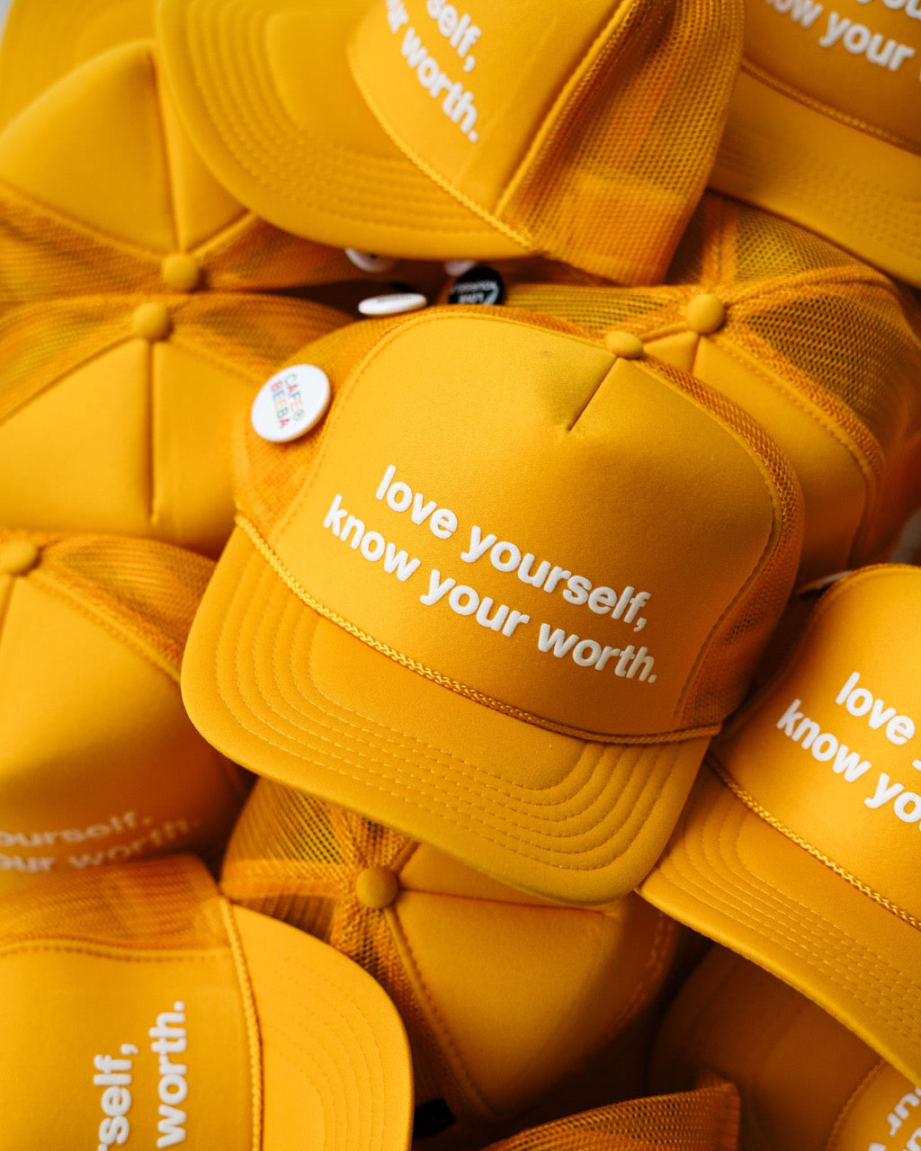 LYKYW Yellow Trucker Hat