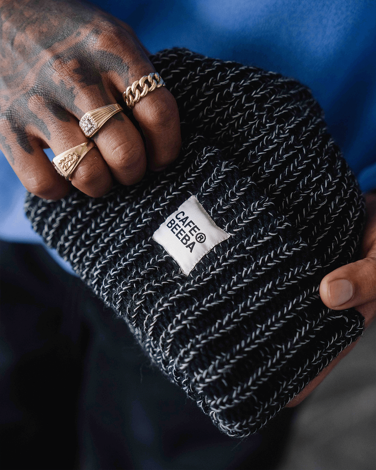 Cafe Beeba Stacked Logo Beanie