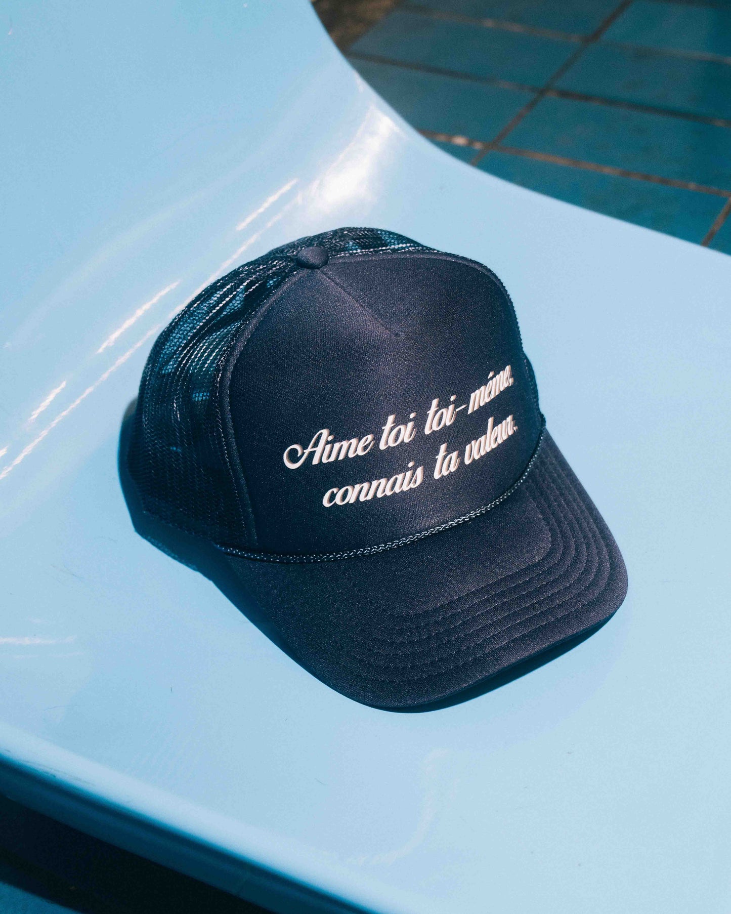 Paris Pop-Up Hat Navy
