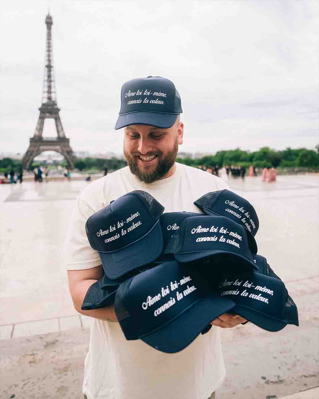 Paris Pop-Up Hat Navy