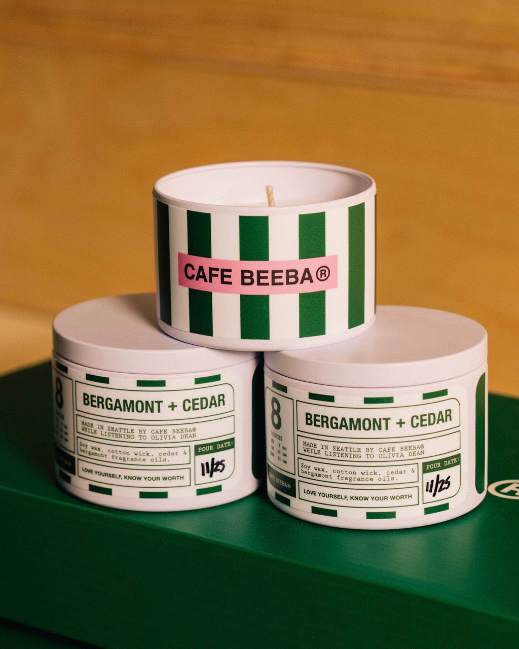 Bergamot + Cedar Candle