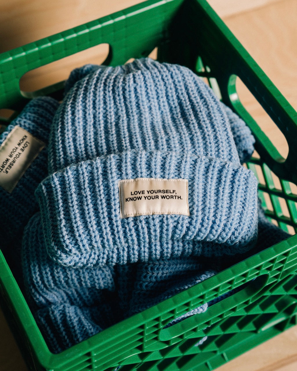 Love Yourself, Know Your Worth Big Beanie Baby Blue