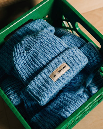 Cafe Beeba Watch Cap Beanie Baby Blue