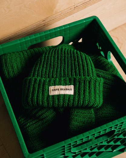 Cafe Beeba Watch Cap Beanie Green