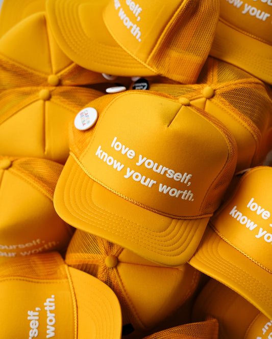 LYKYW Yellow Trucker Hat