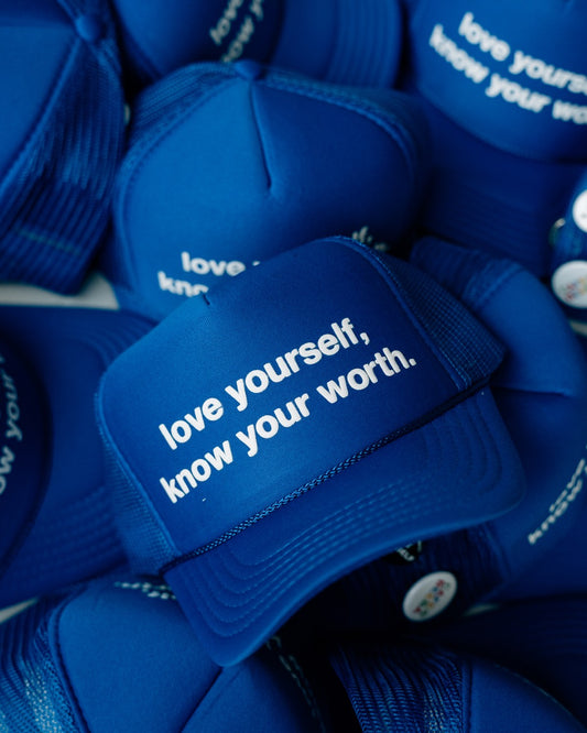 LYKYW Blue Trucker Hat
