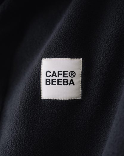 Stacked Logo Black Fleece